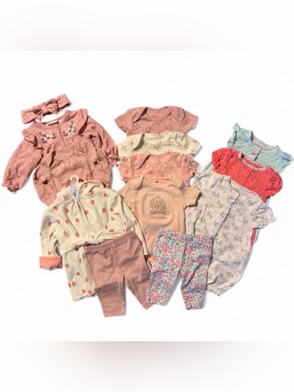 12 Piece Baby Girl Clothes 3-9 Months